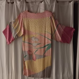 Vintage Flora Kung Silk Dress